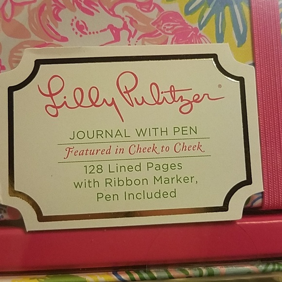 LILY PULITZER check to check journal and pen - Picture 2 of 4